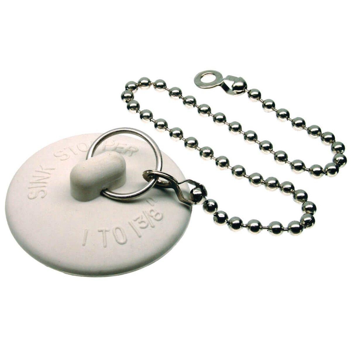 BASIN STOPPER WITH CHAIN