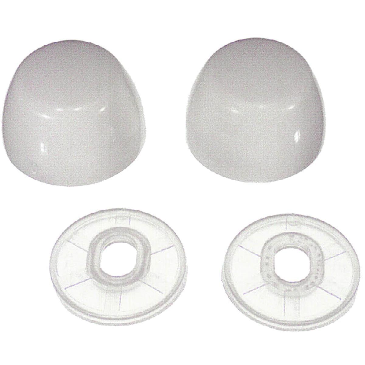 80821 TANK BOLT CAPS WHITE