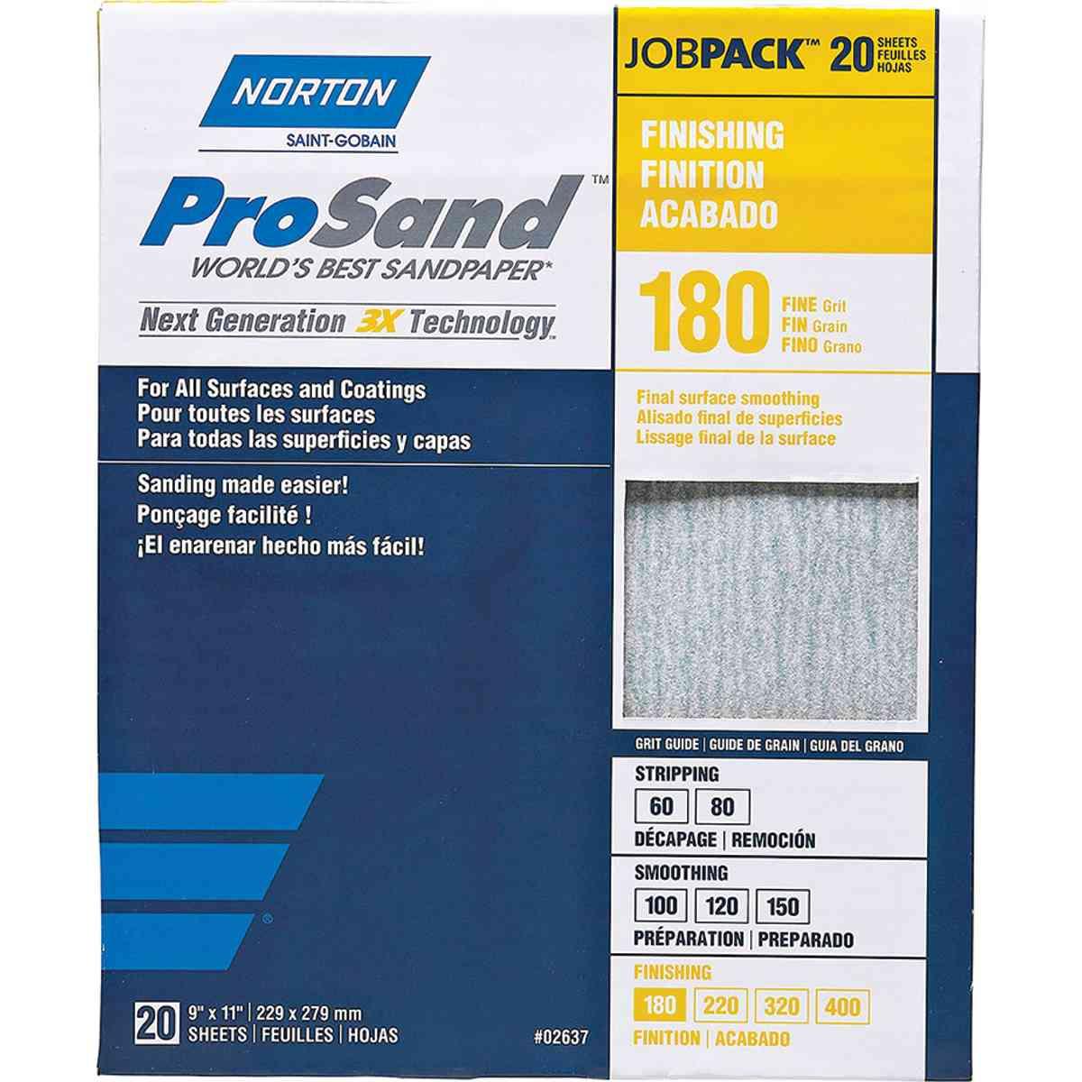 PROSAND SHEET 180GT 20PK 68168
