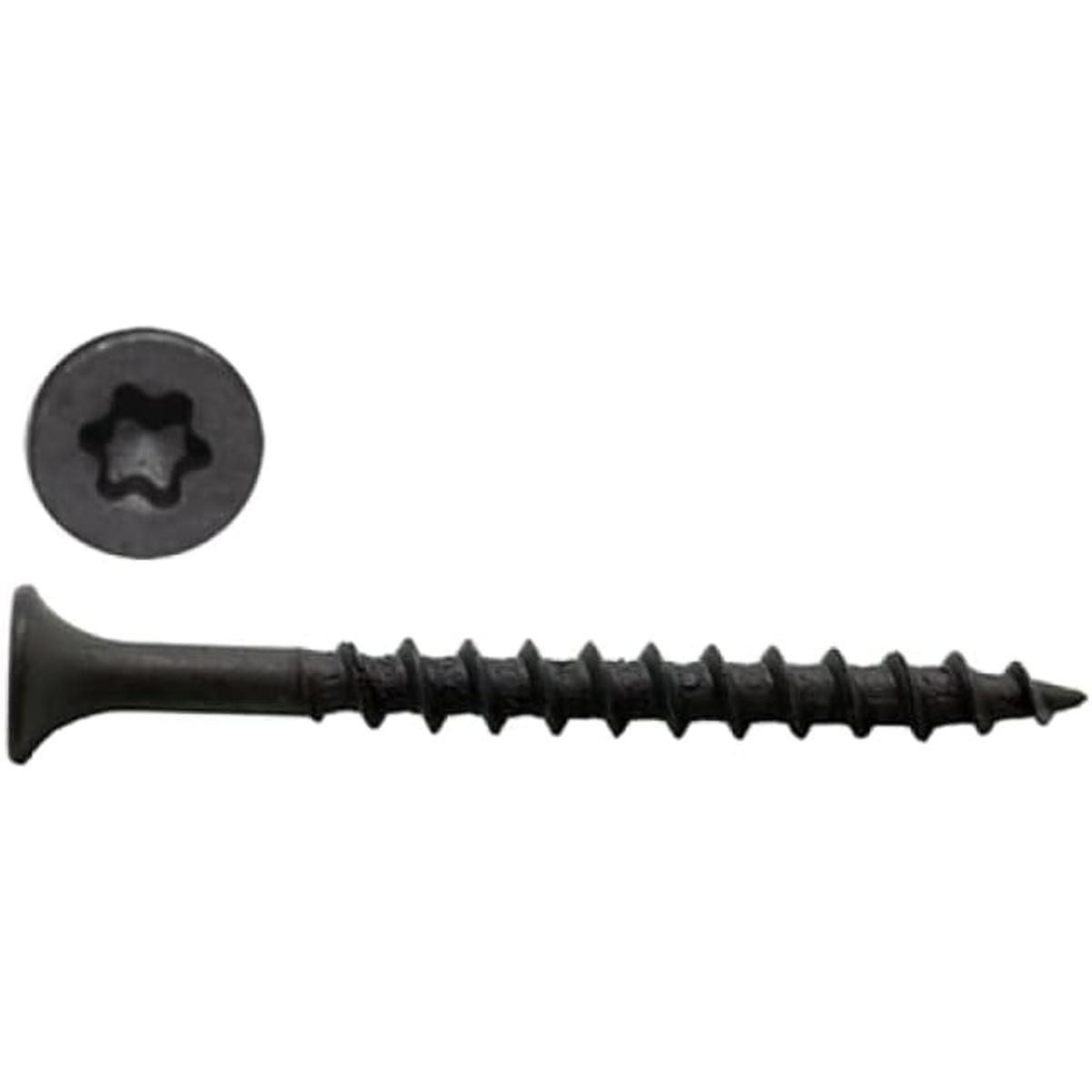 ProFIT 0297104 Deck Screw, 1-5/8 in L, Coarse Thread, Bugle Head, Combo Drive, Sharp Point, Ceramic