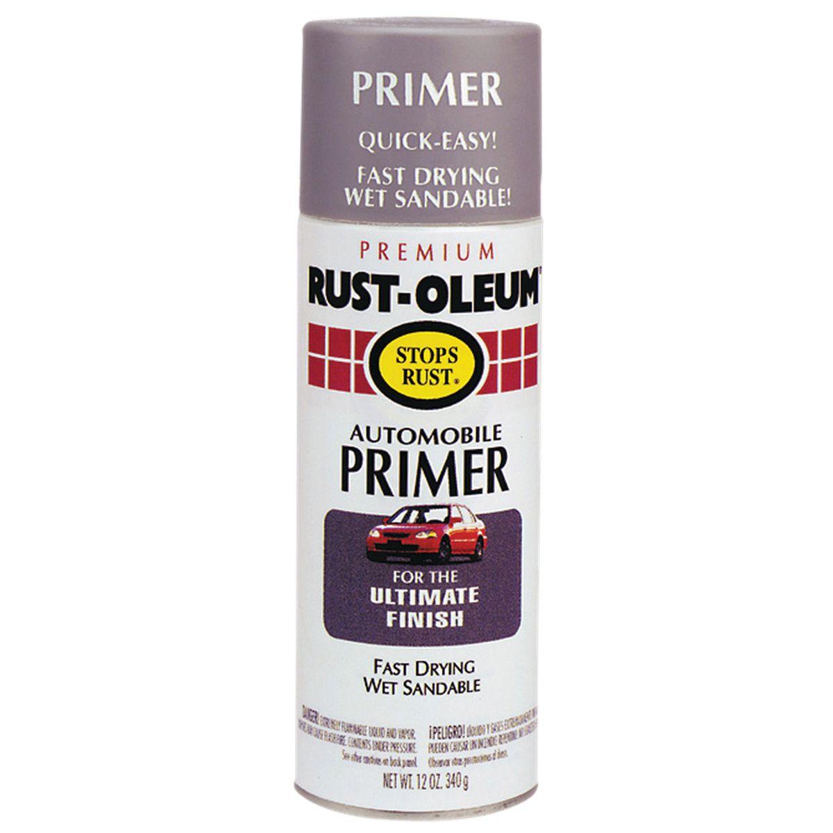 Stops Rust 2081830 Automotive Spray Primer, Light Gray, 12 oz Can