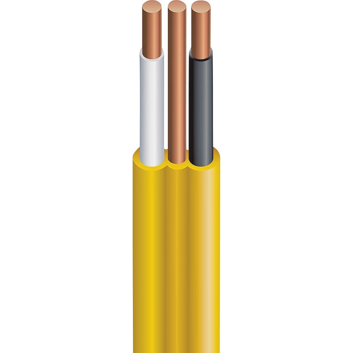 Romex 12/2NM-WGX50 Building Wire, 12 AWG Wire, 2 -Conductor, 50 ft L, Copper Conductor, PVC Insulation