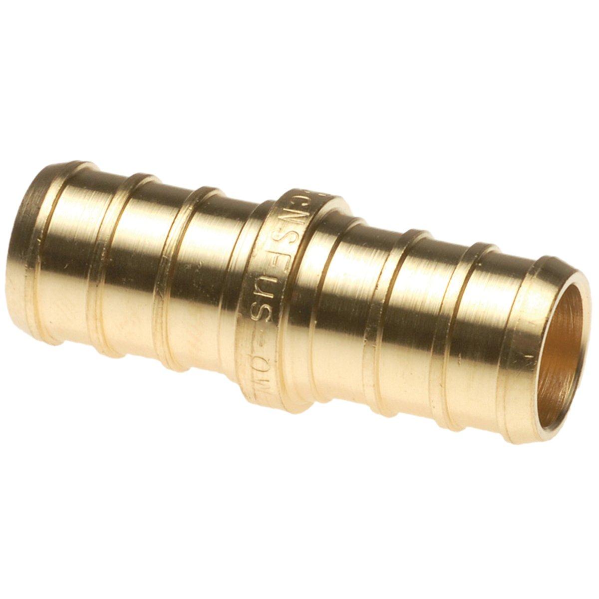 PEX COUPLER 1/2" BRASS 10PK.