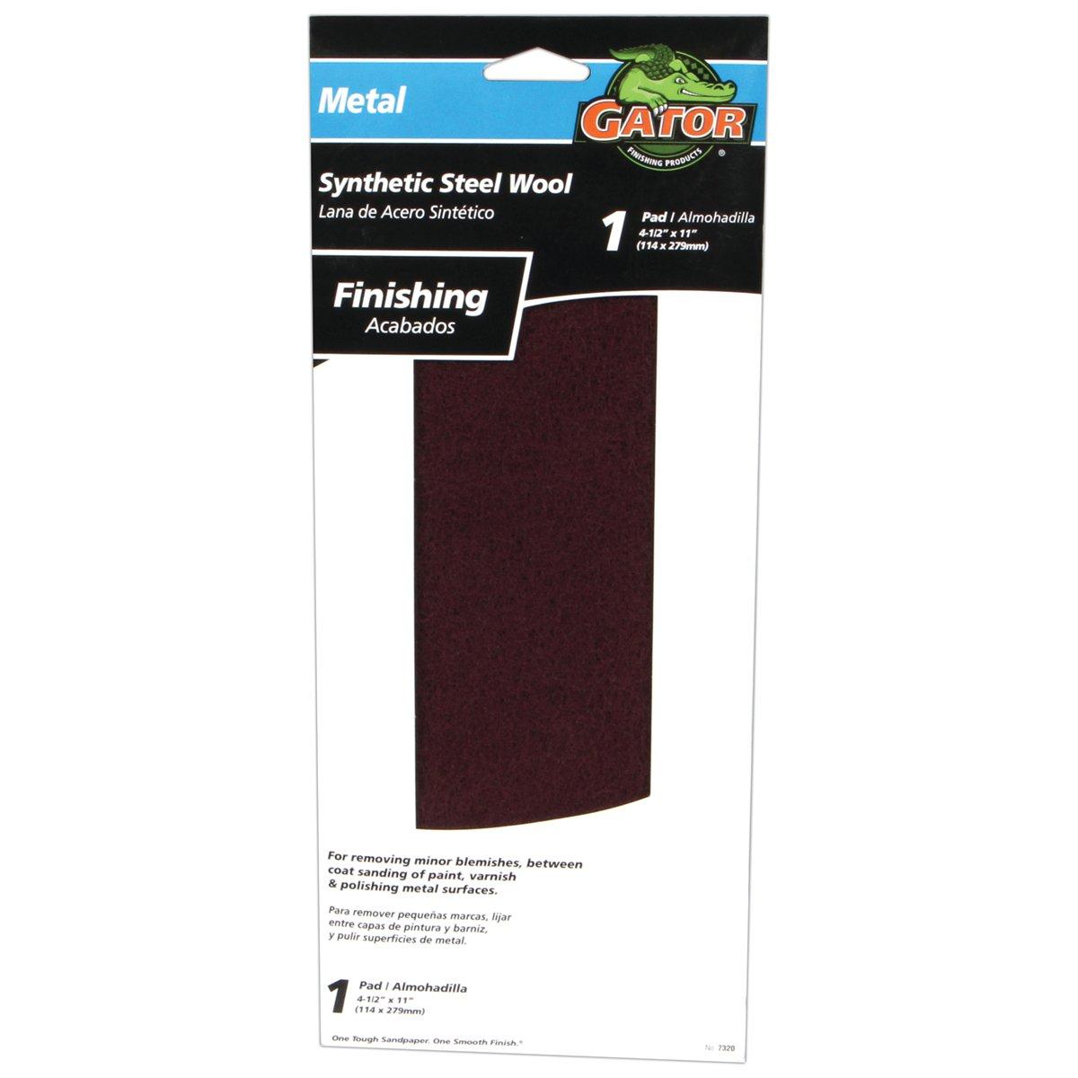 Gator 7320 Finishing Pad, Maroon, 11 in L, 4-1/2 in W, 1000 Grit