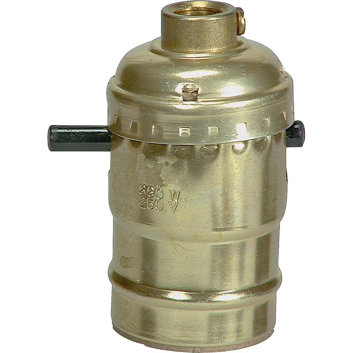 METAL LAMPHOLDER PUSH THRU