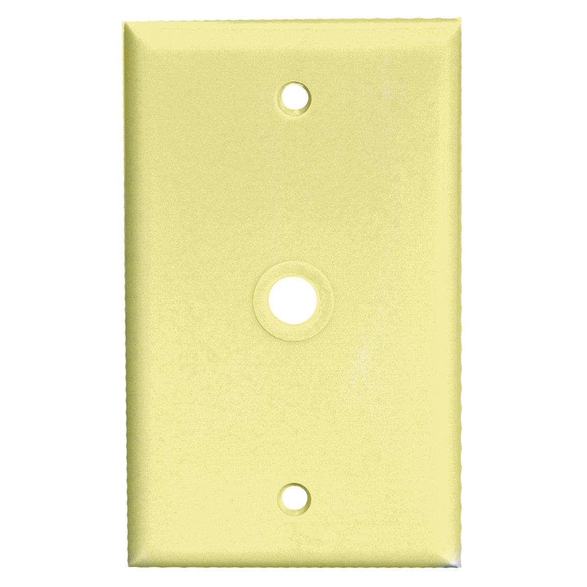 COAX WALLPLATE 1GANG IVORY