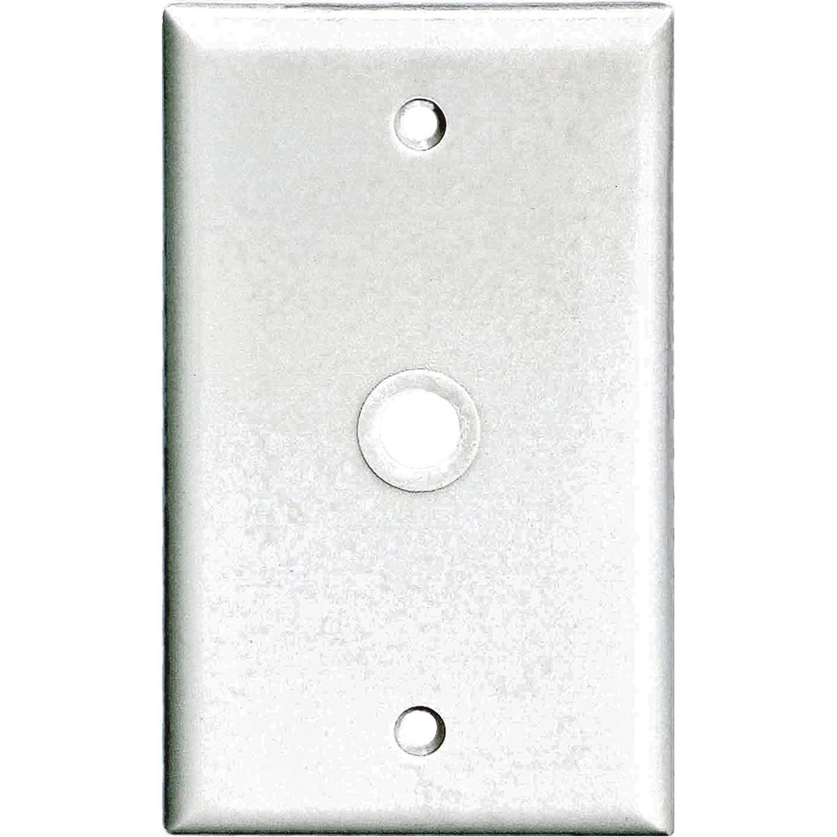 COAX WALLPLATE 1GANG WHITE