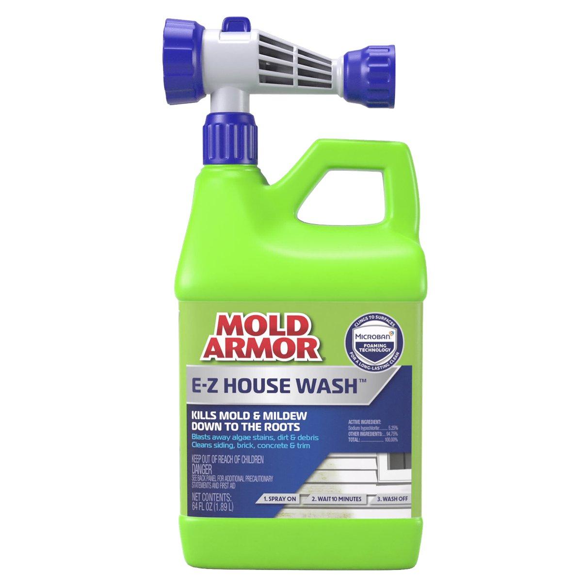 Mold Armor FG51164 House Wash Hose End, Liquid, Yellow, 64 oz Can