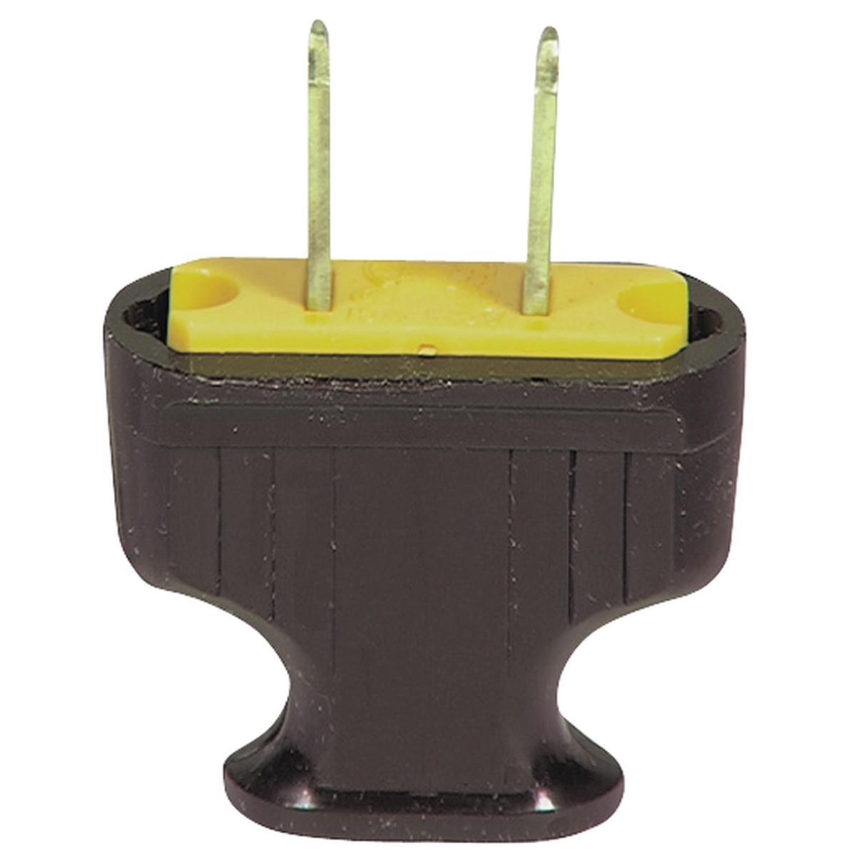 FLAT HANDLE PLUG 2 WIRE BROWN