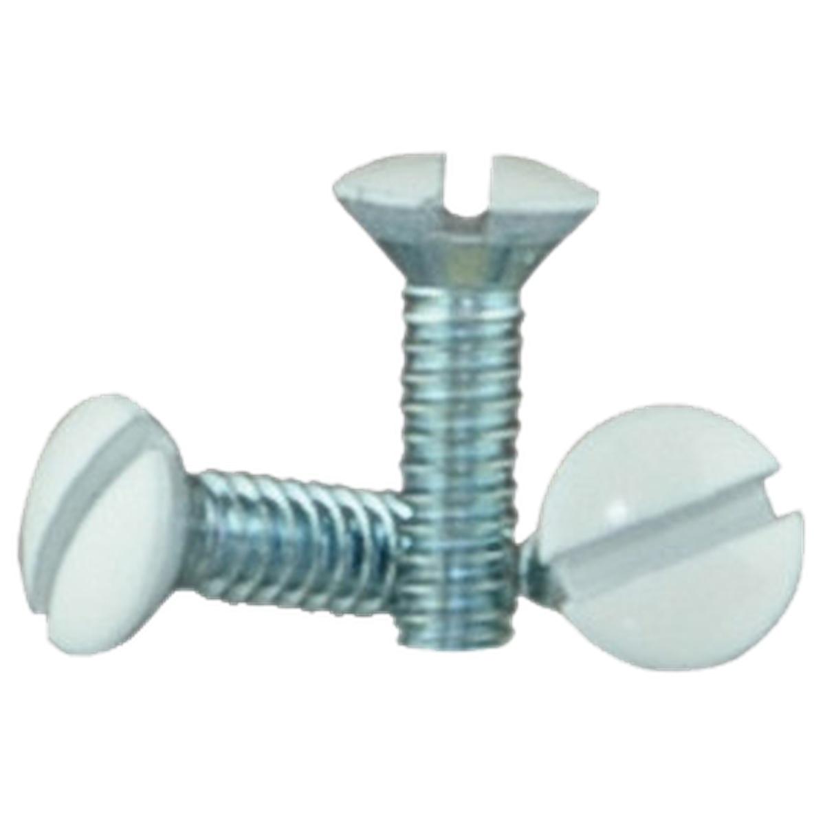 Wall Plate Screws White