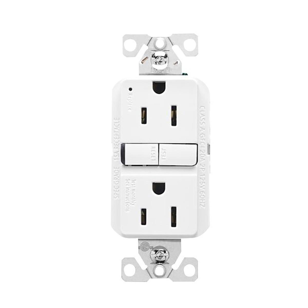 DUPLEX RECEPTACLE GFCI 15A WHITE