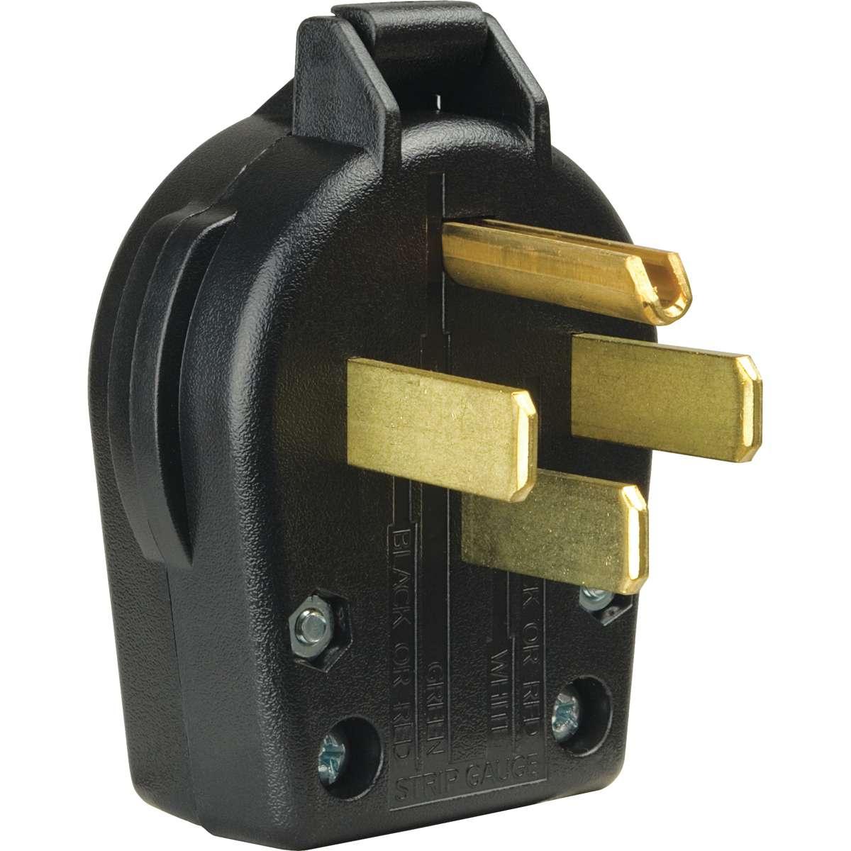 RANGE & DRYER PLUG 4-WIRE 30/50A