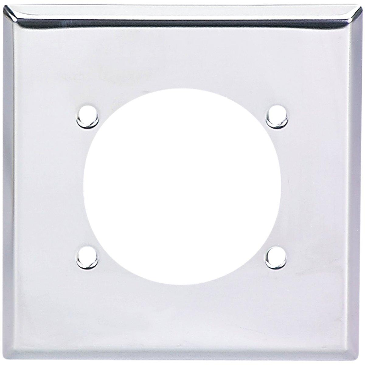 DRYER RECEPTACLE PLATE CHROME 2G