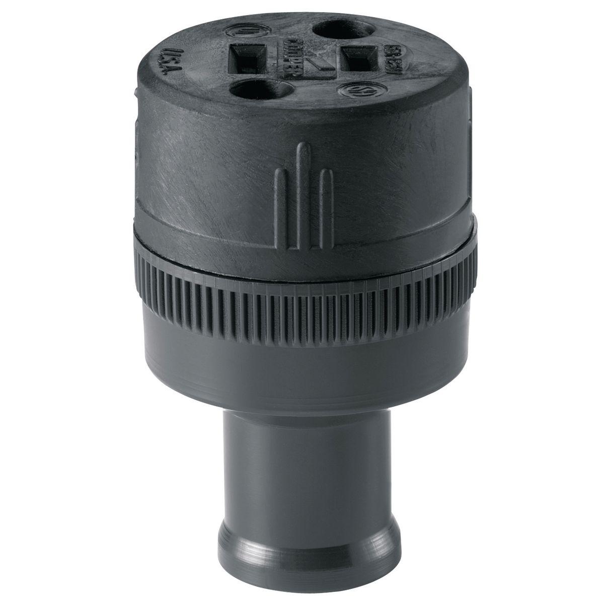 2 WIRE RUBBER GROUNDED CONNECTOR