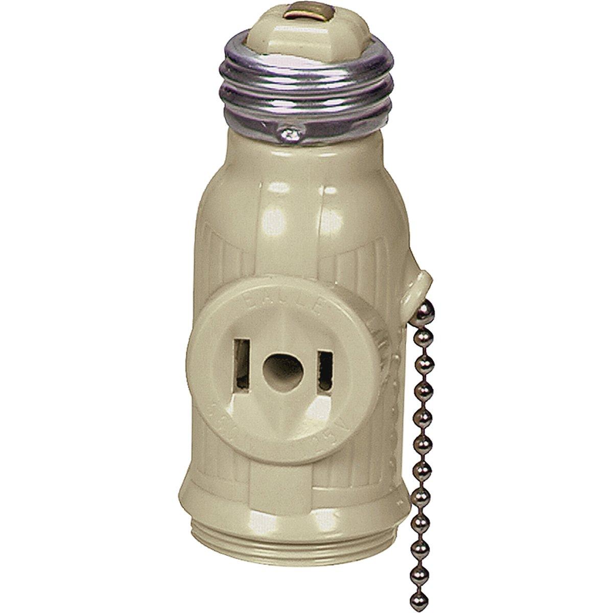 Keyless Lampholder Tap Ivory Pc
