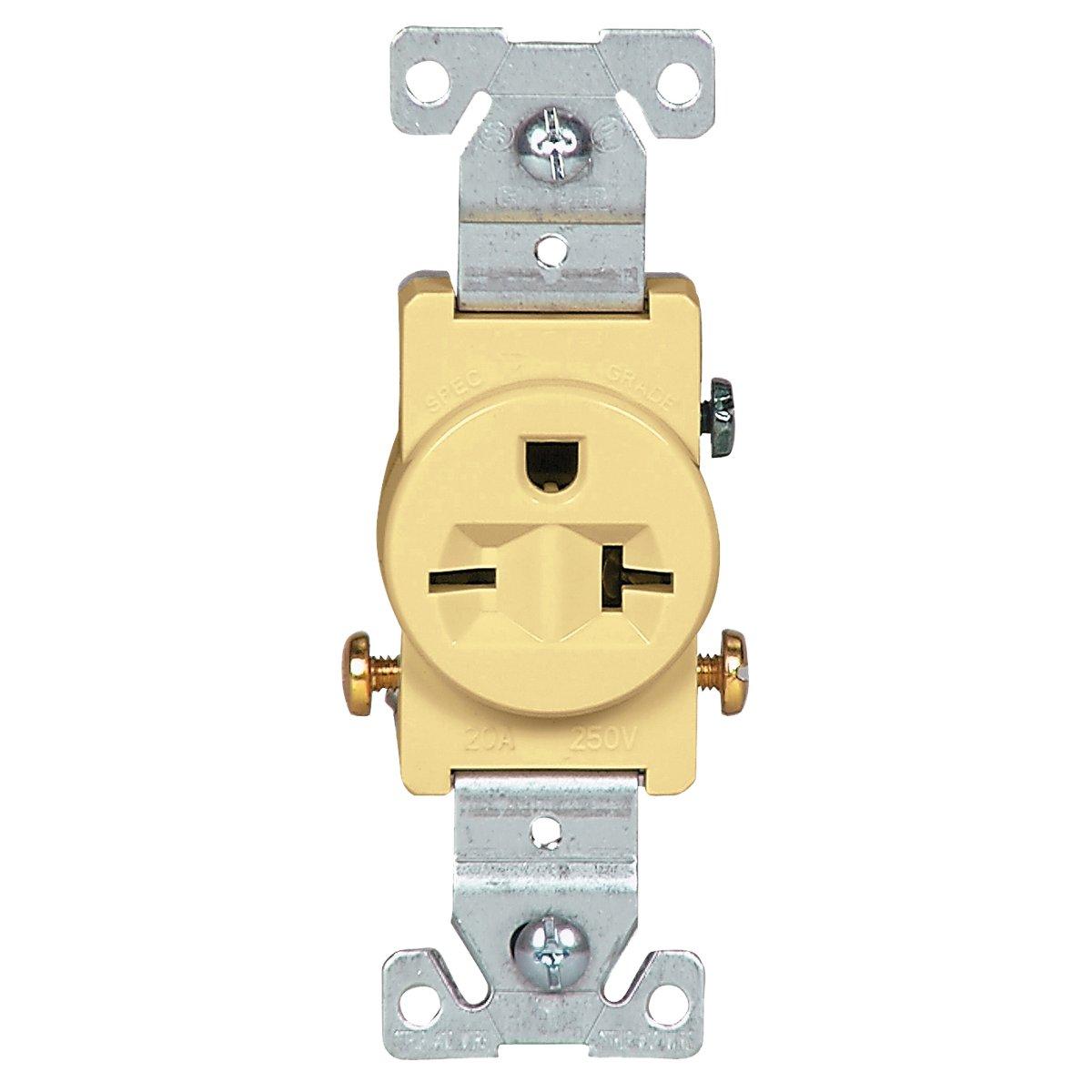 Ground Receptacle 20A White
