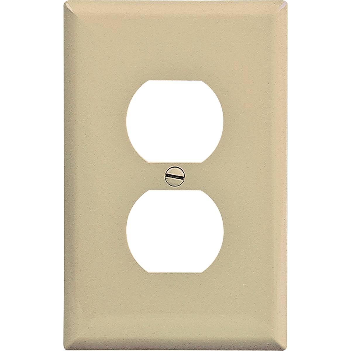DUPLEX PLATE 1G MID-SIZE IVORY