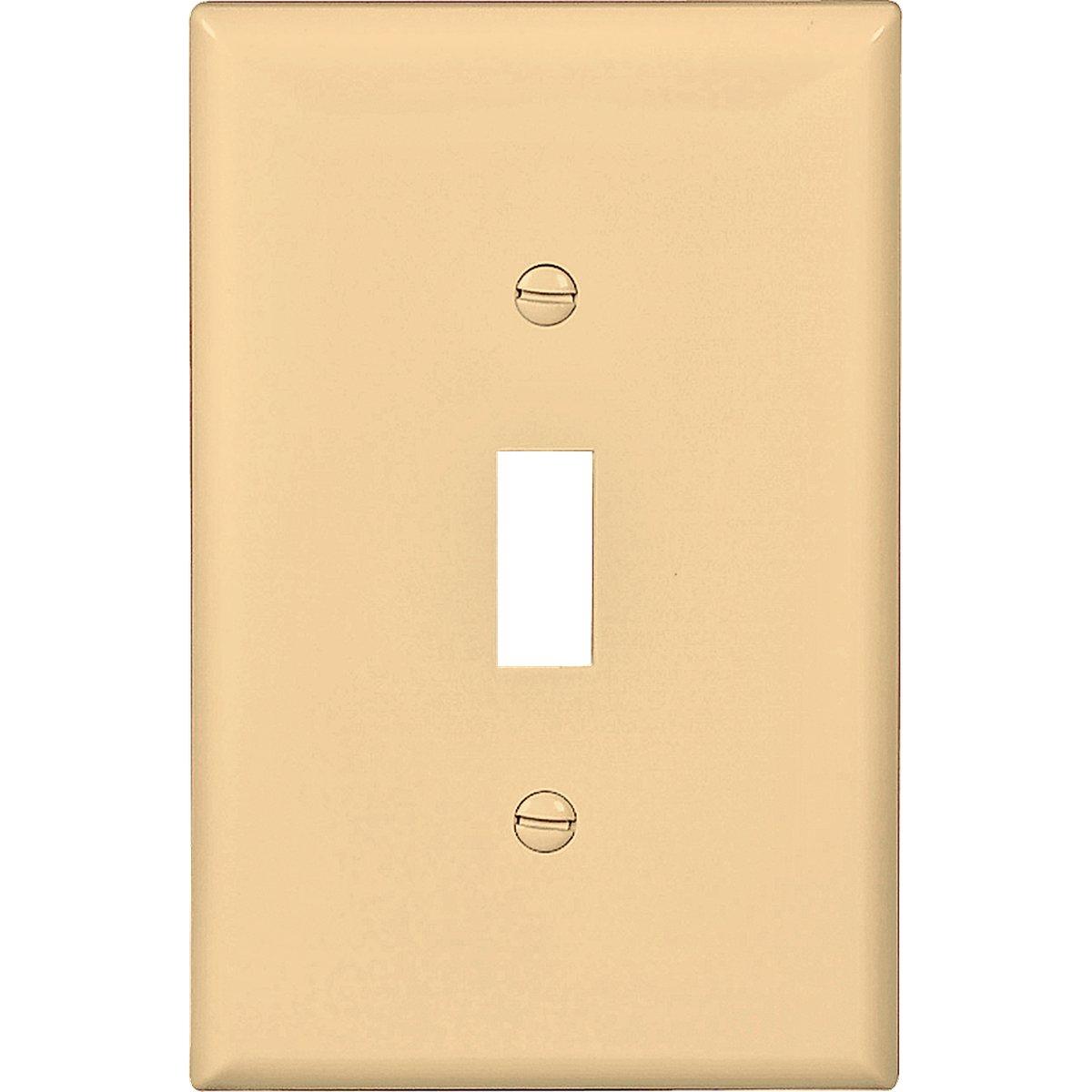 TOGGLE PLATE 1G MID-SIZE IVORY