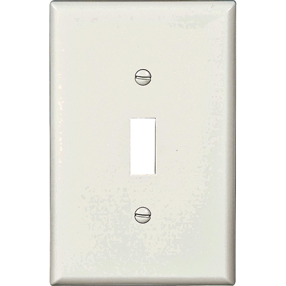 TOGGLE PLATE 1G MID-SIZE WHITE