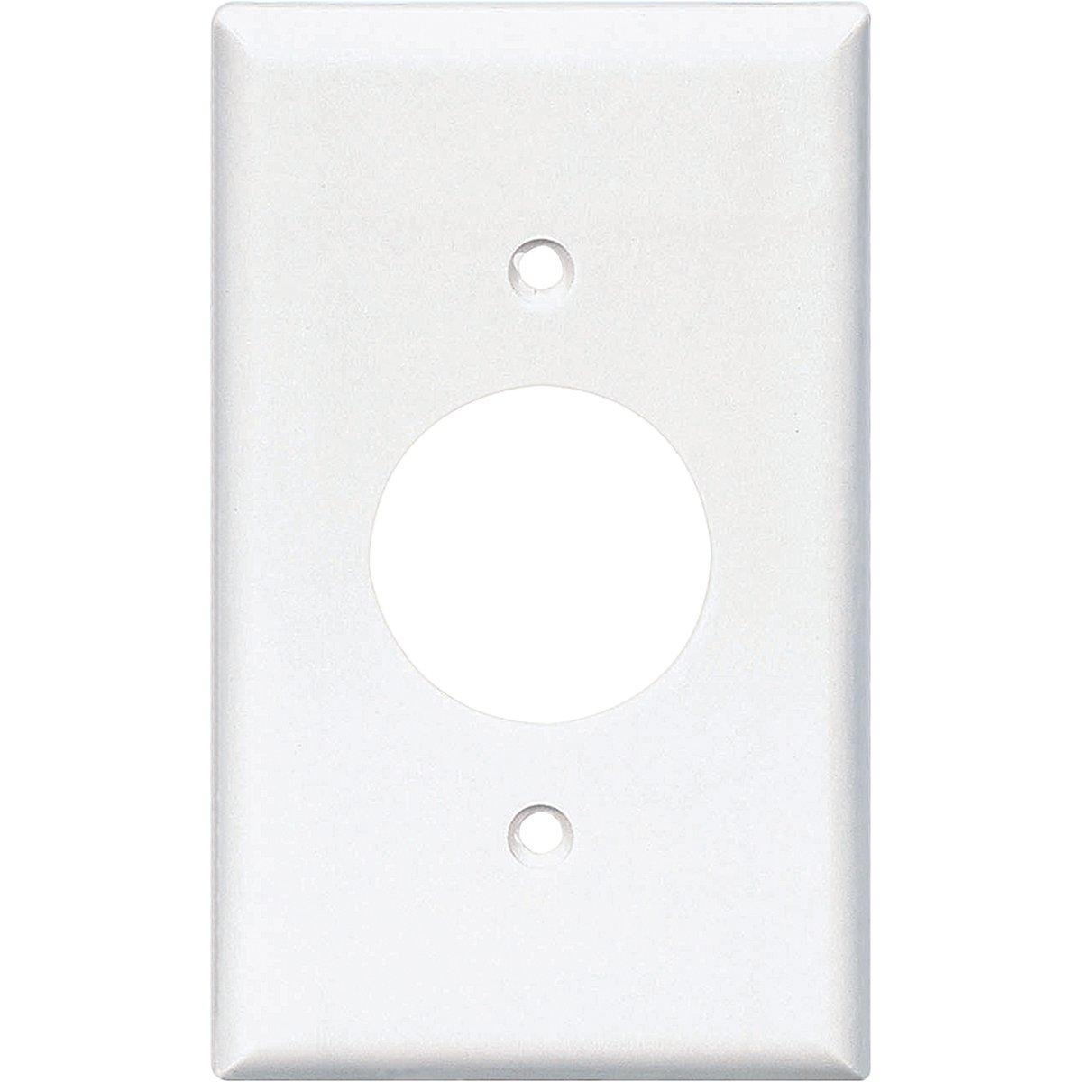Receptacle Plate 1 Gang White