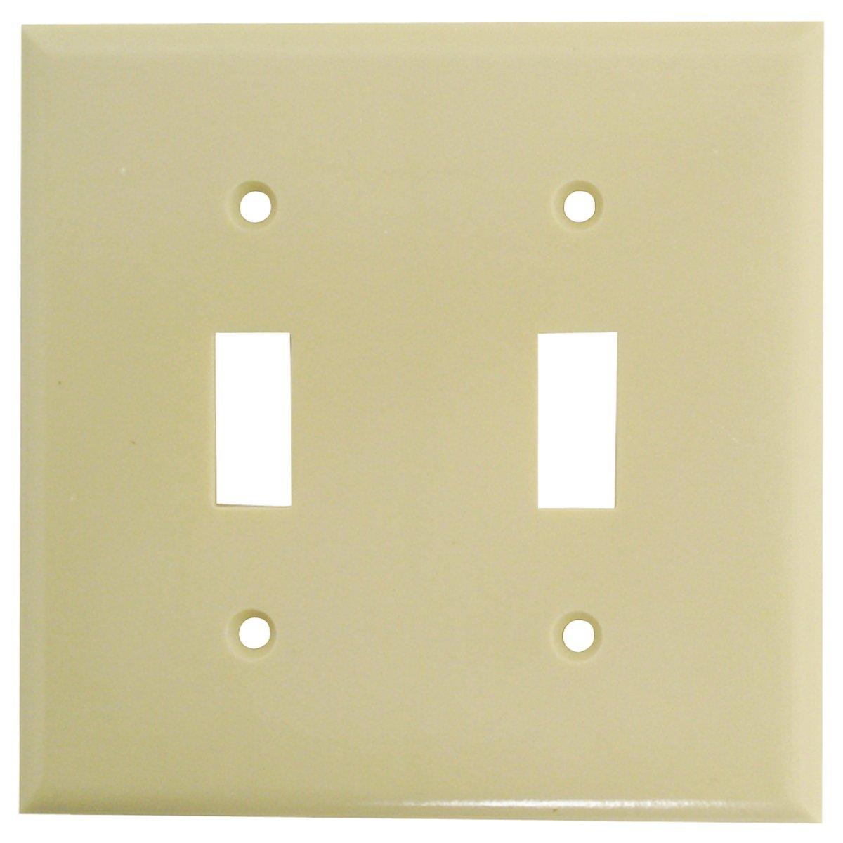 Toggle Plate 2 Gang Ivory