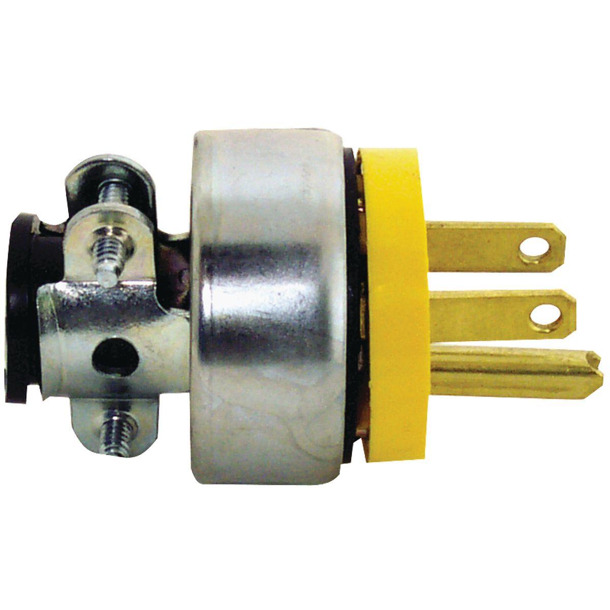 Armored Plug 15A 3 Wire Yellow