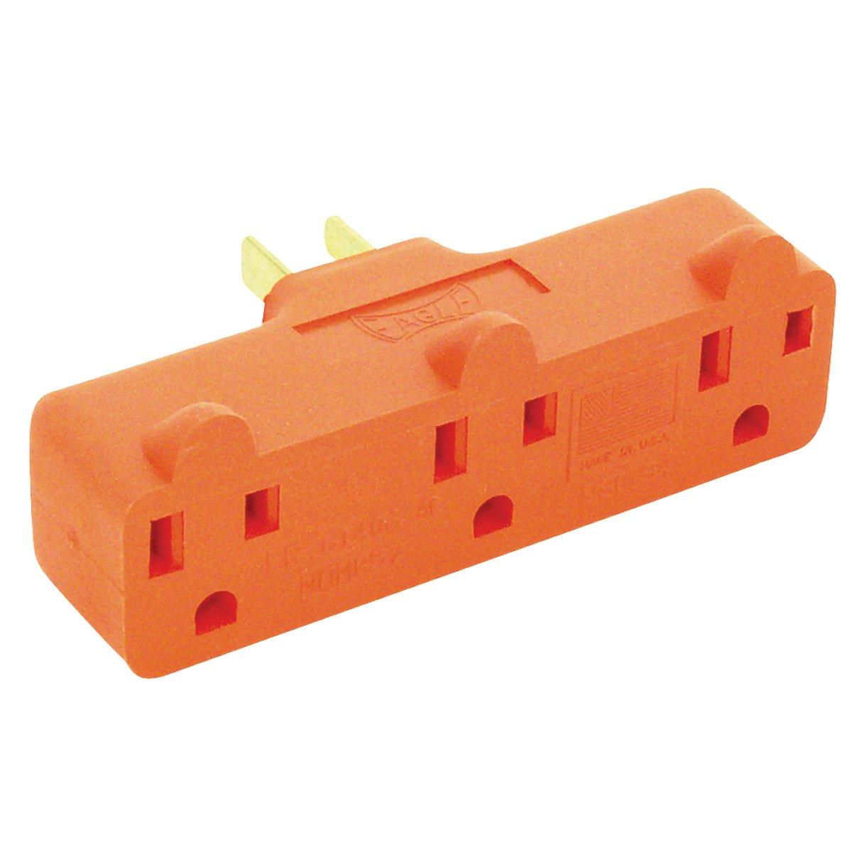 TRIPLE ADAPTER ORANGE HEAVY DUTY