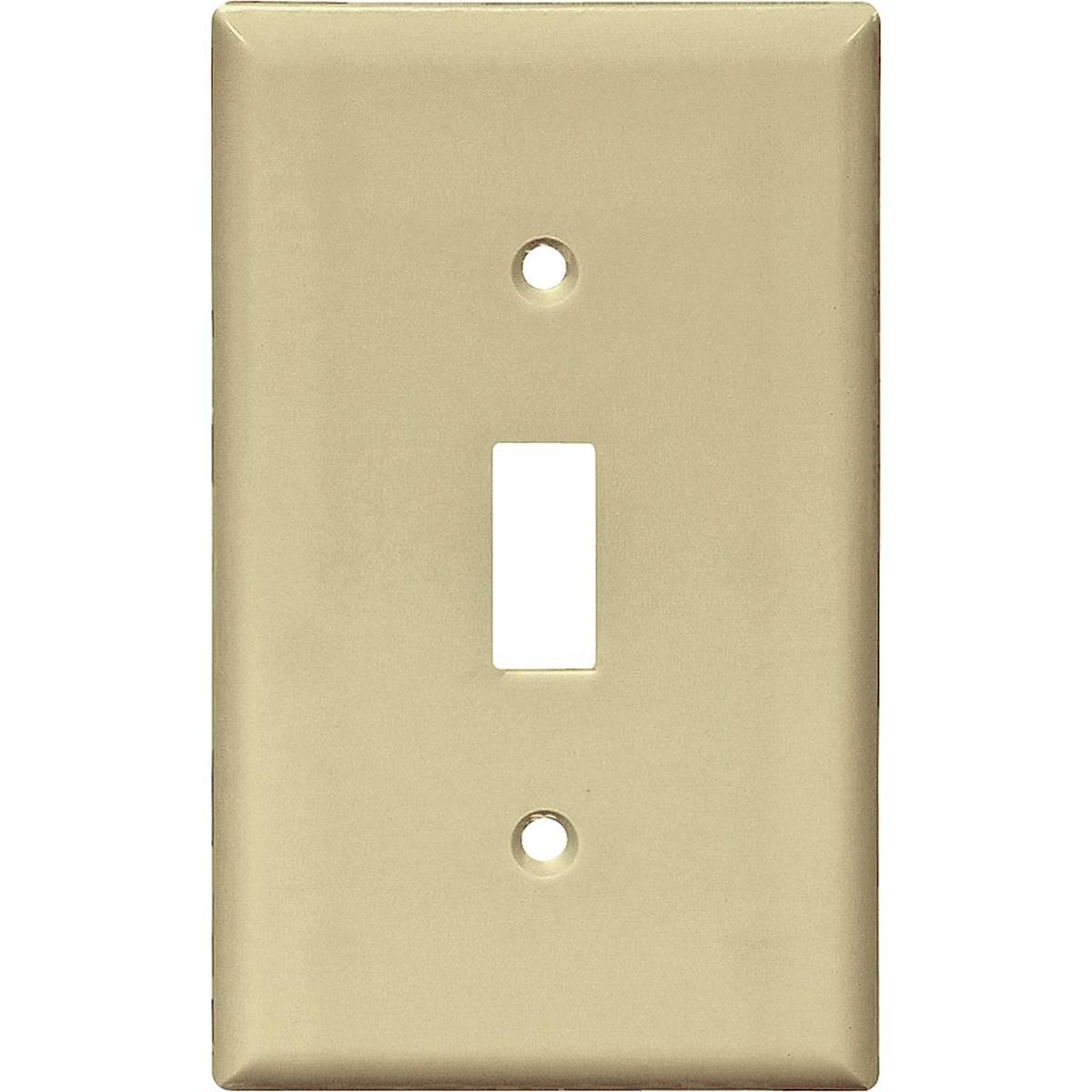TOGGLE PLATE 1 GANG IVORY