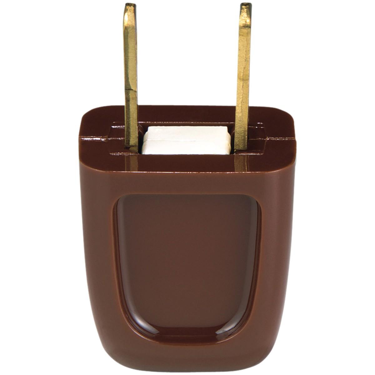 Brown Straight Plug Plastic