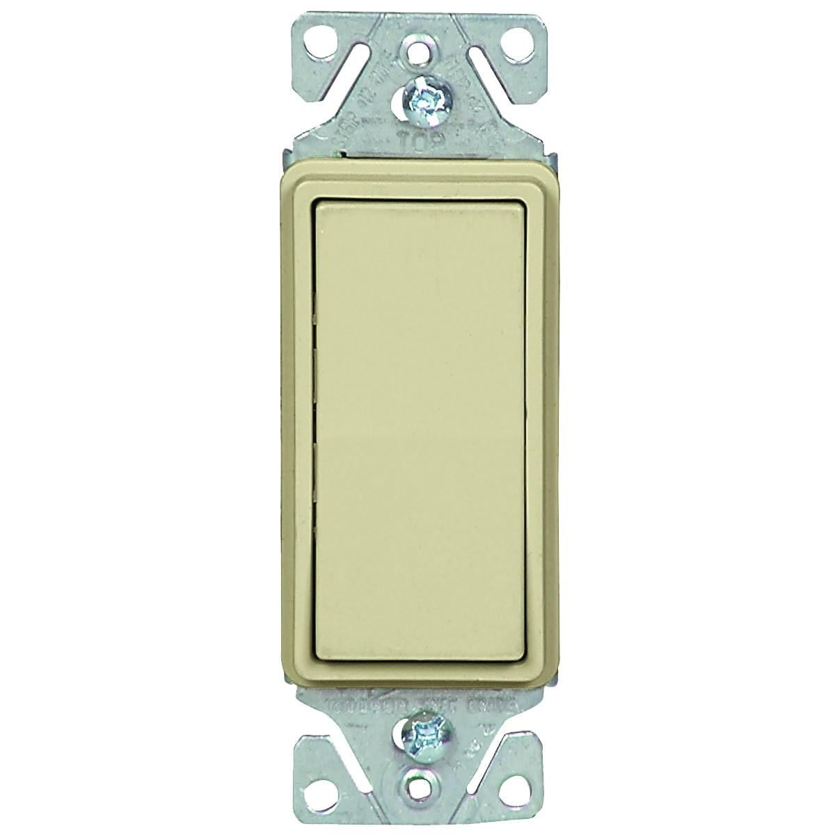 QUIET ROCKER SWITCH 1 GANG IVORY