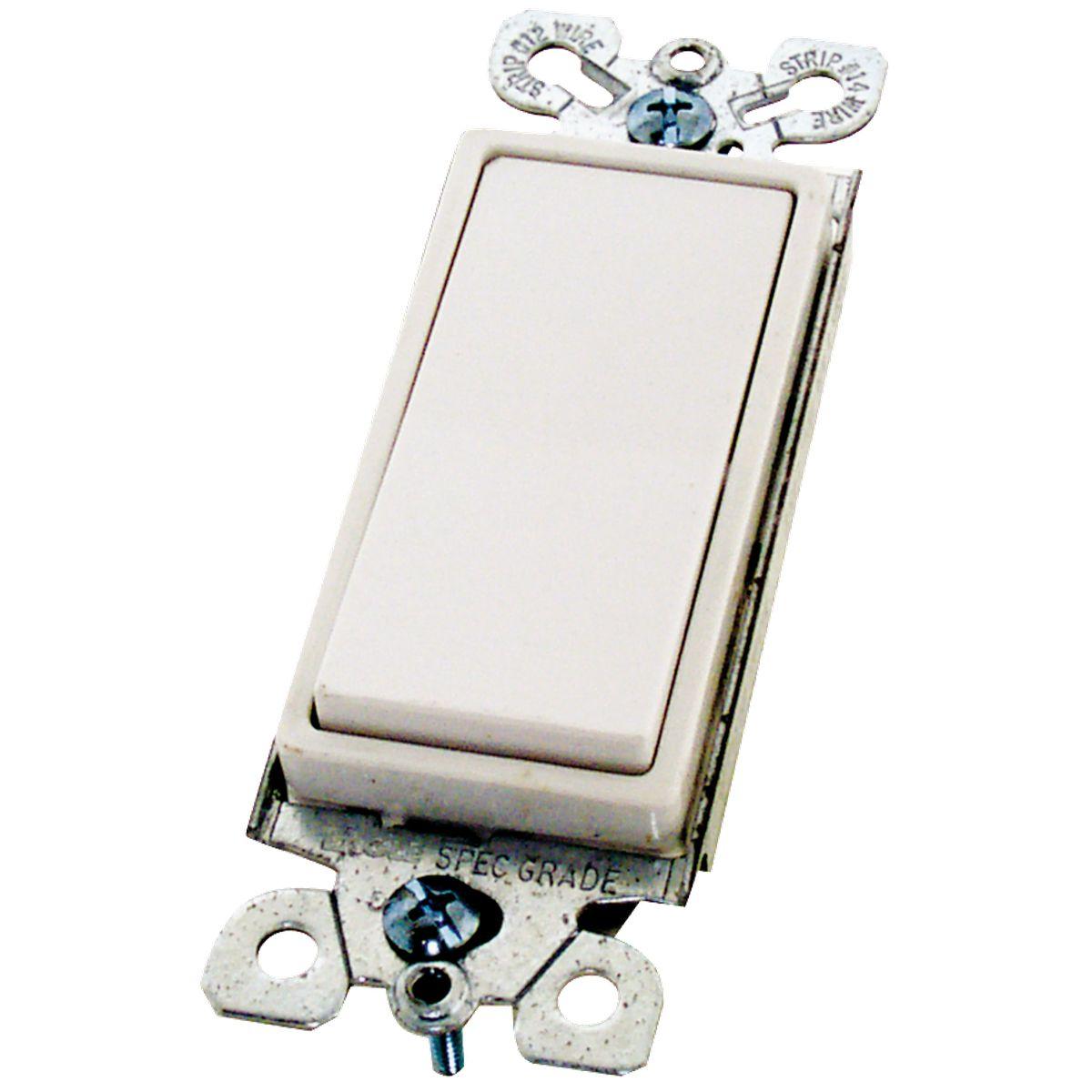 QUIET ROCKER SWITCH 1 GANG WHITE