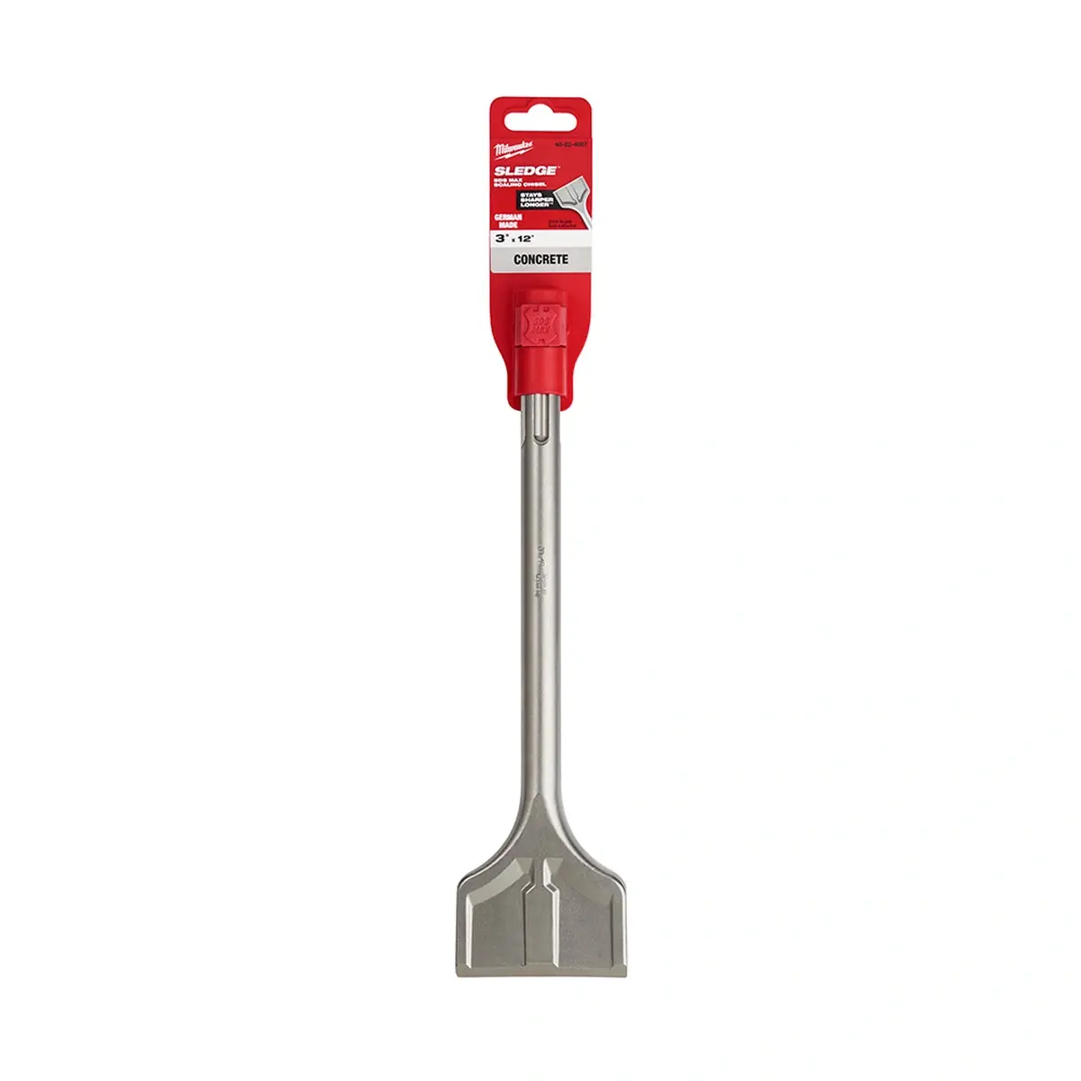 3 in W x 12 in L SDS Max SLEDGE Scaling Chisel In Package Alt #1