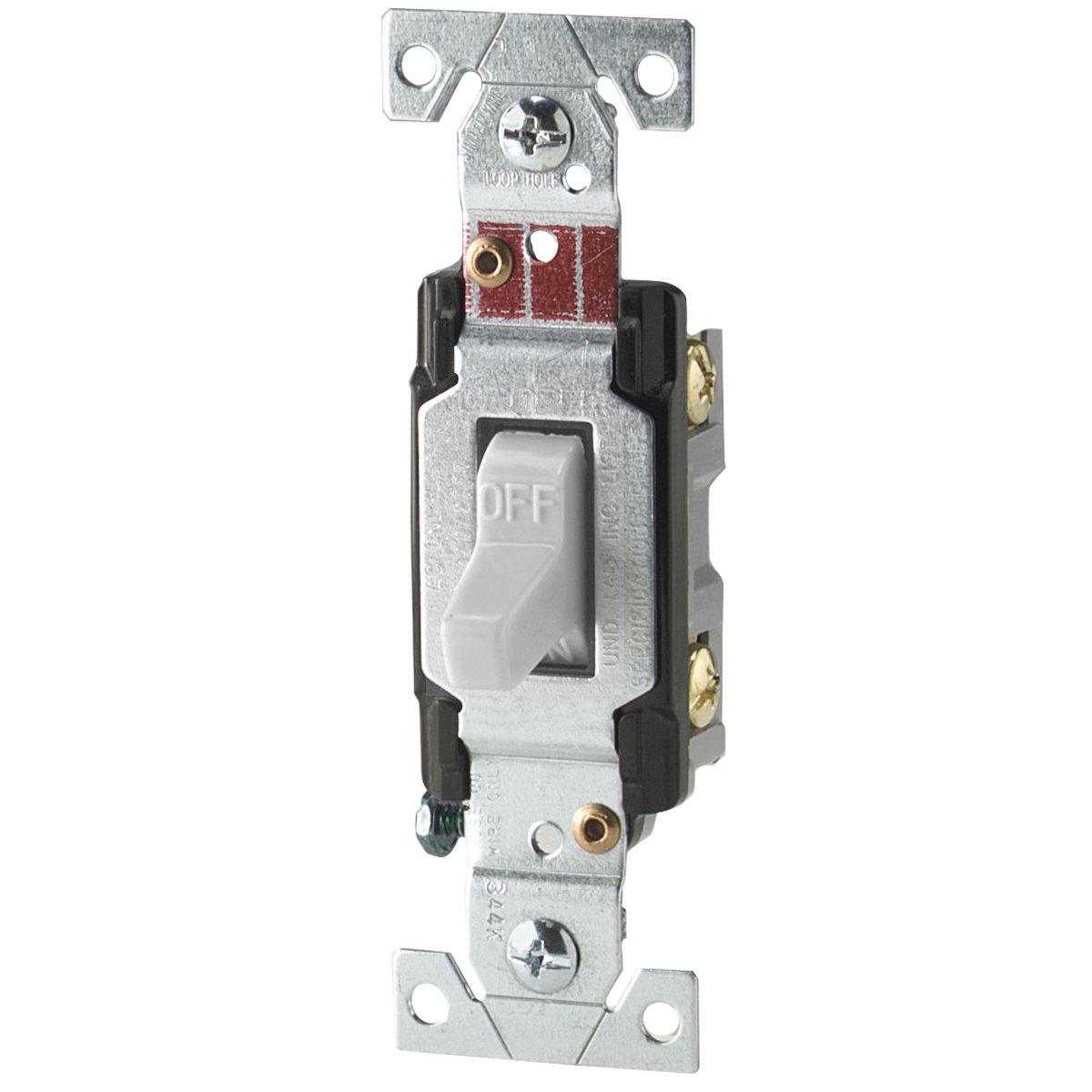 TOGGLE SWITCH SP COMM 20A WHITE
