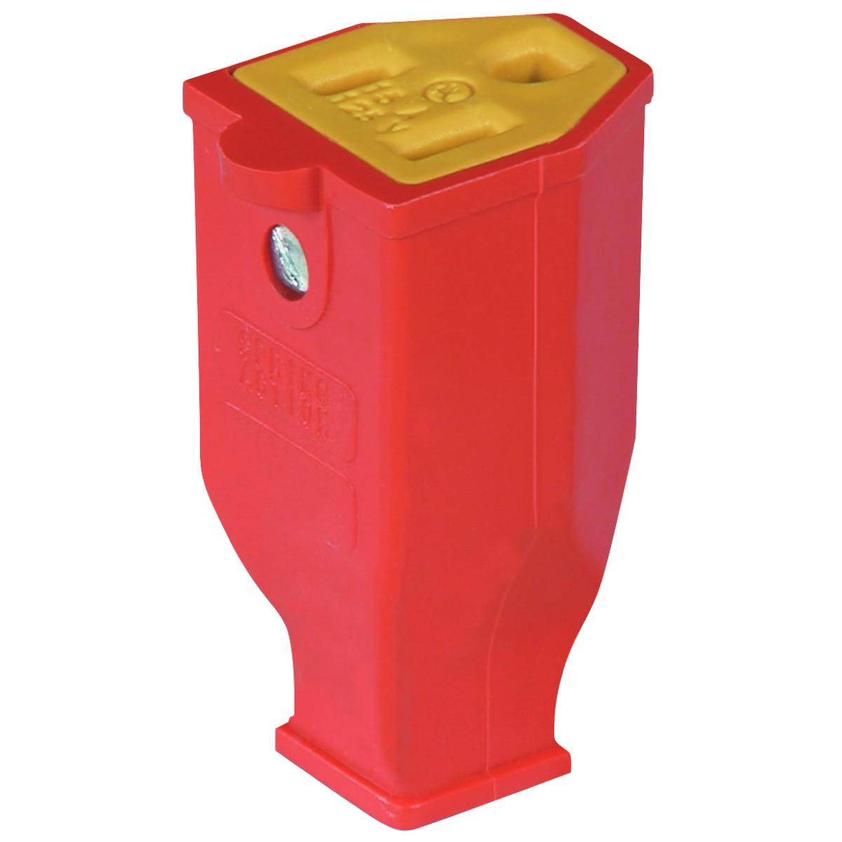 CONNECTOR 3-WIRE STRAIGHT ORANGE