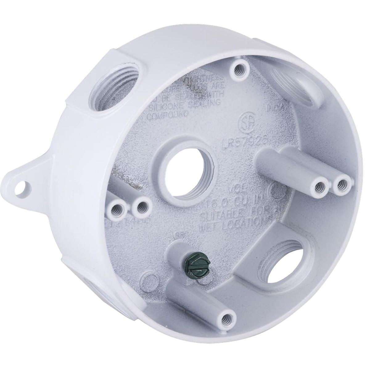 Rnd Box 4In Wht 5752-4