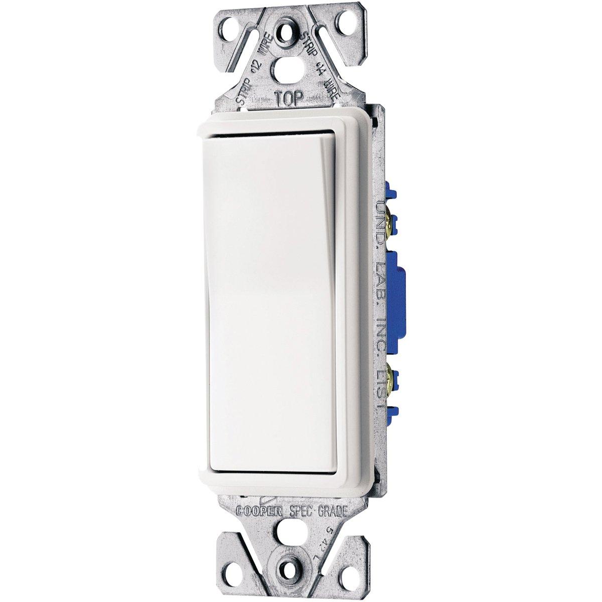 Deco Rocker Switch Lighted White