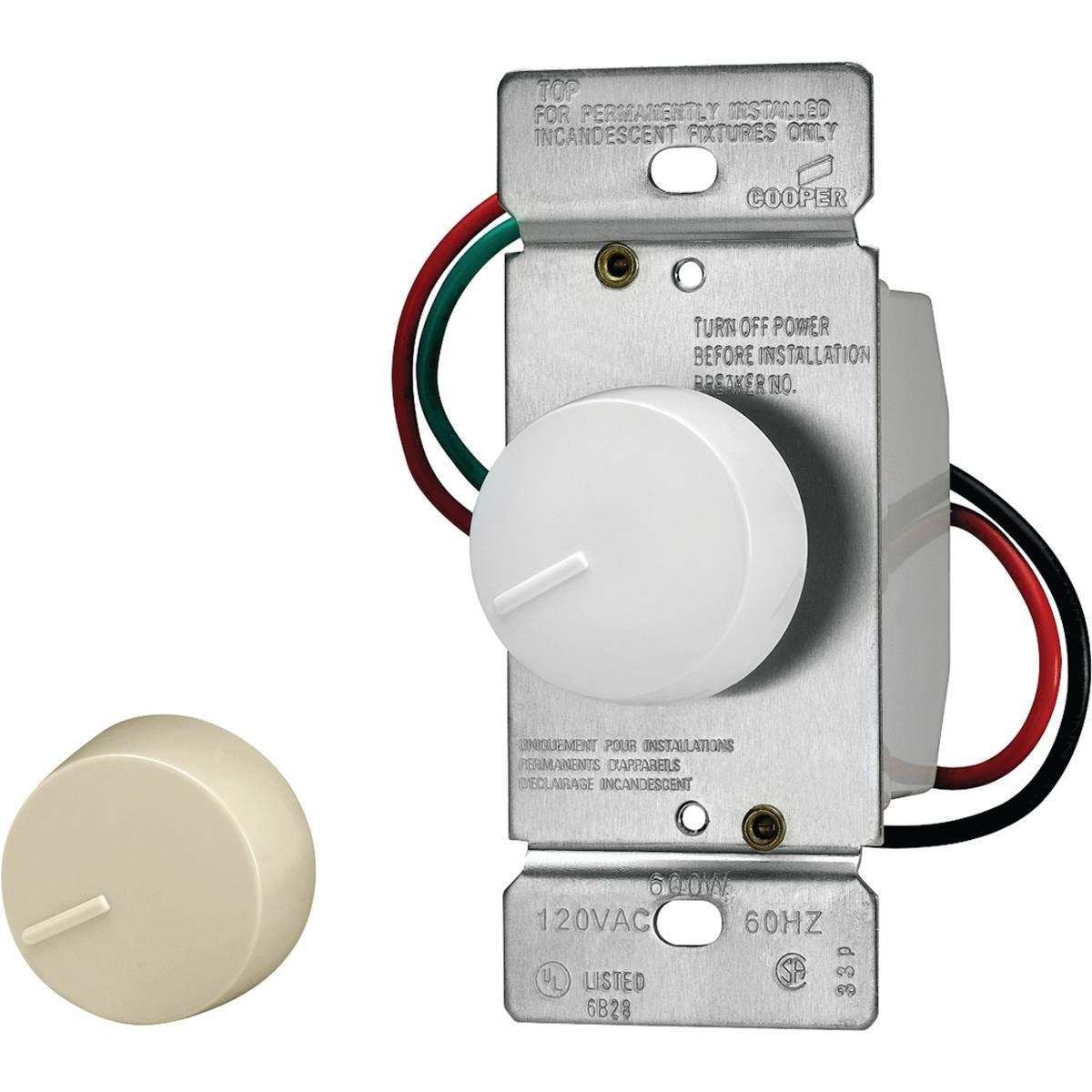 ROTARY DIMMER PRESET 3-WAY WHITE