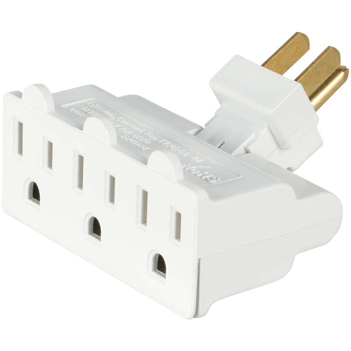 SWIVEL THREE OUTLET TAP WHITE