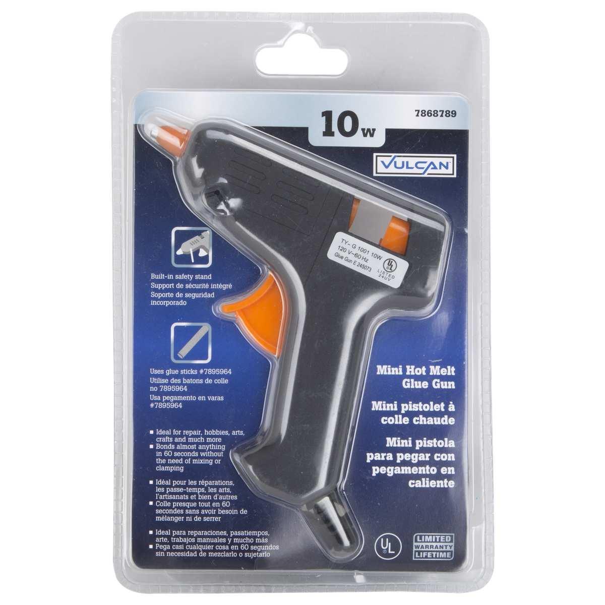 Vulcan JL-GG-10 Glue Gun, 9/32 in Dia Glue Stick, Black/Orange Alt #1