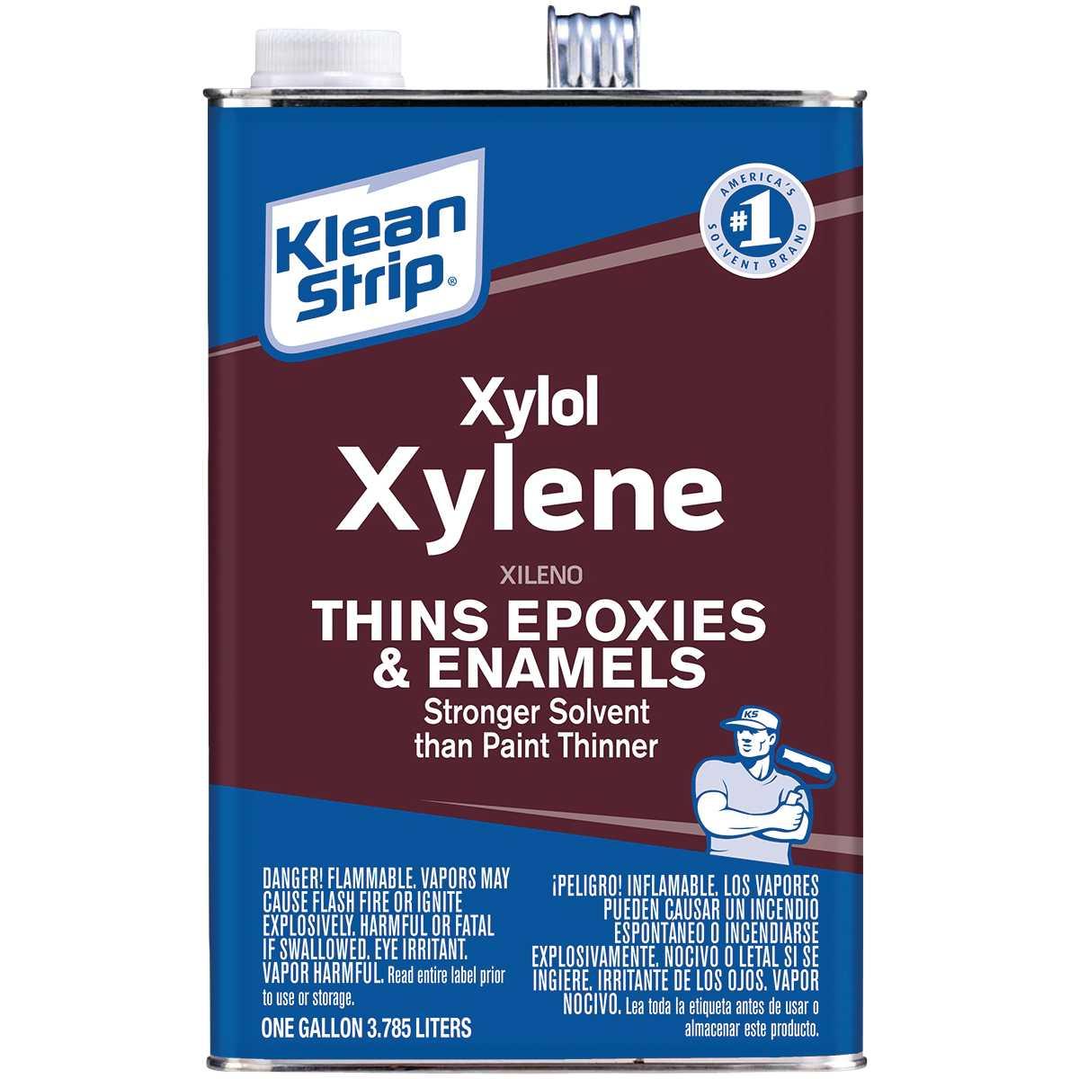 Klean Strip GXY24 Xylene Thinner, Liquid, Pungent Aromatic, Sweet, 1 gal Can
