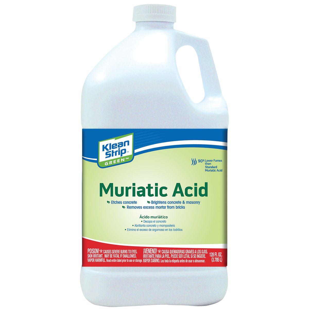 Klean Strip GKGM75006 Safer Muriatic Acid, Liquid, Slight Pungent, Pungent, 1 gal Can