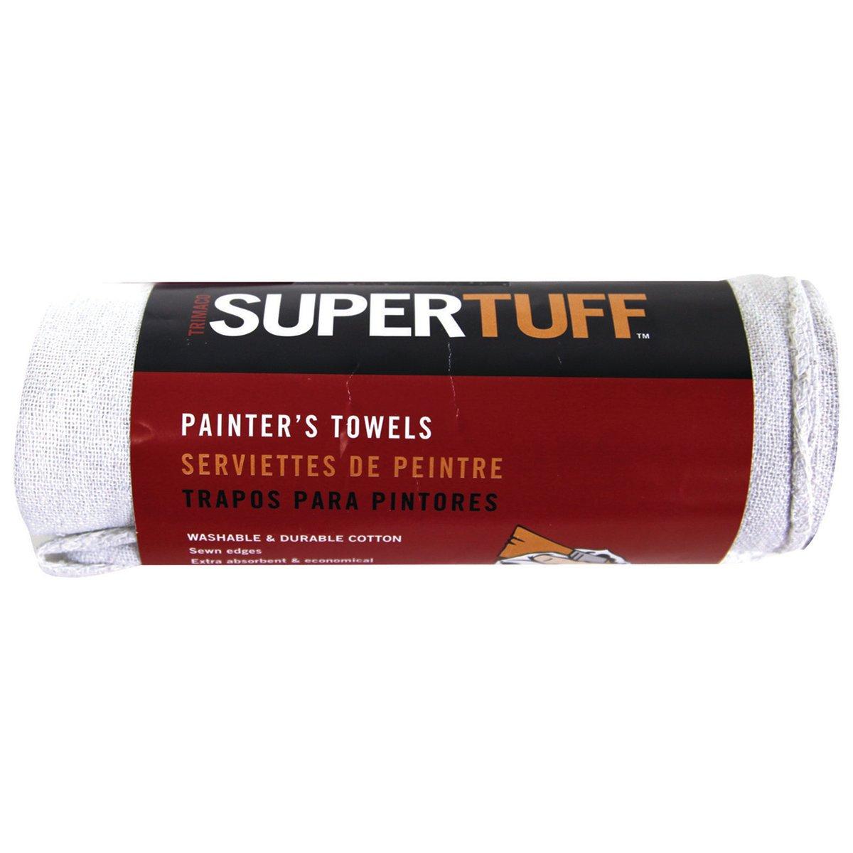 Trimaco 10735 Painters Towel, 13 x 14 in, Cotton, Natural