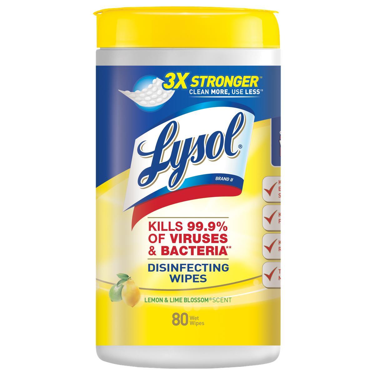 Lysol 80Ct Wipes Lemon 192007718
