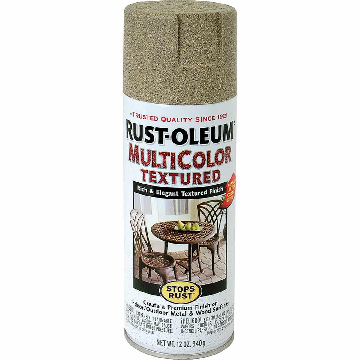 Rust-Oleum 223524 Spray Paint Texture, Solvent, Desert Bisque, 12 oz Can