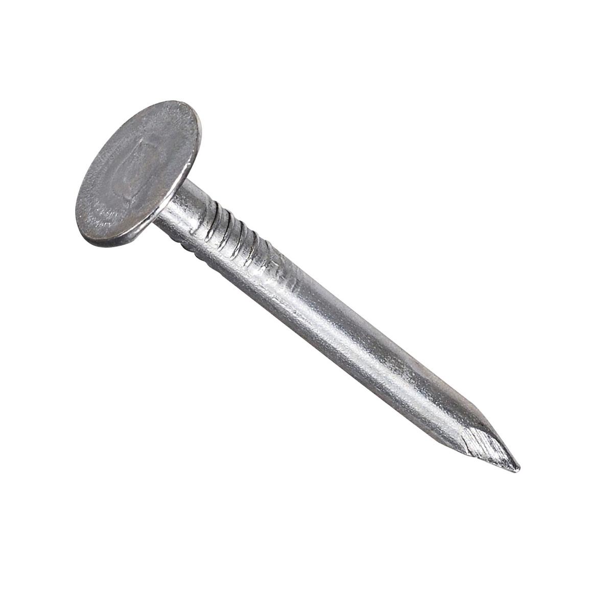 ProFIT 0132159 Hand Drive Roofing Nail, Steel, 2-1/2 in L, Flat Head, 11 ga