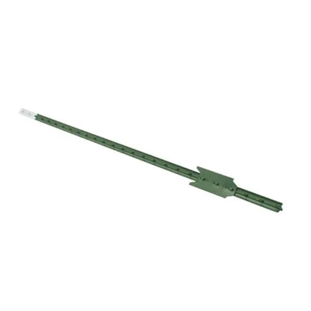 CMC TP125PGN080 T-Post, 8 ft H, Steel, Green/White