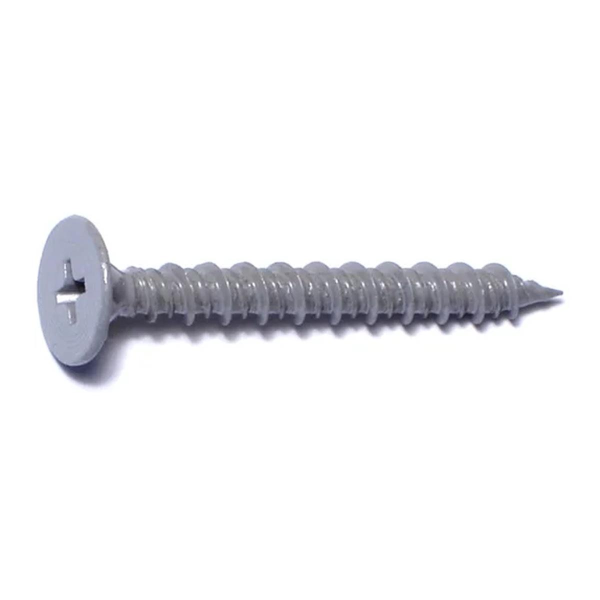 8 x 1-5/8 Gray Ceramic Cement Board Screws Gray