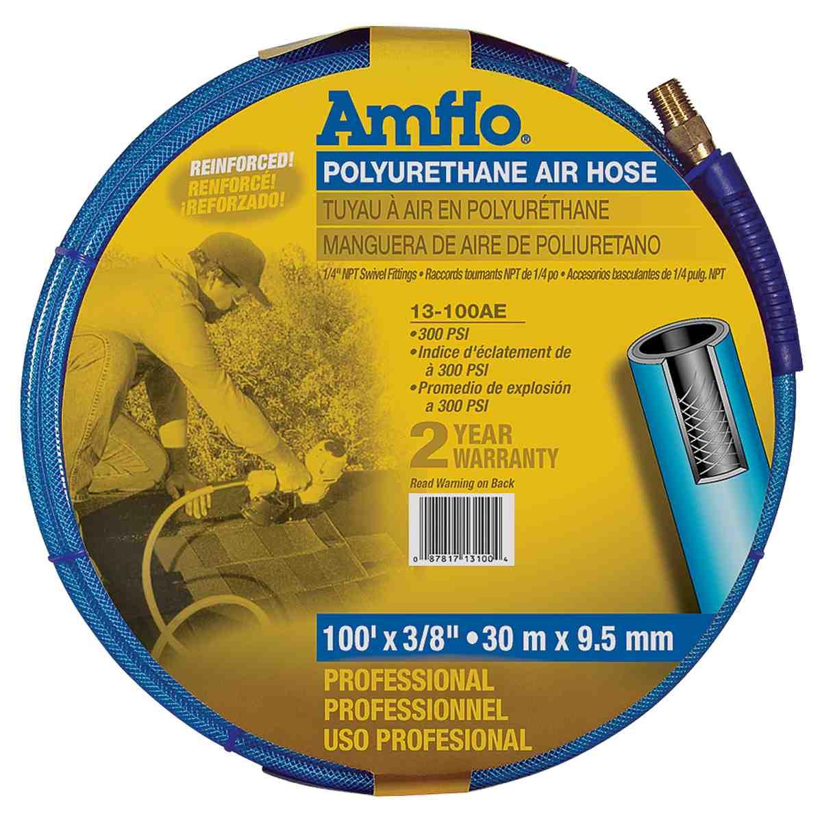 3/8"X100'AIR HOSE W/1/4MPT