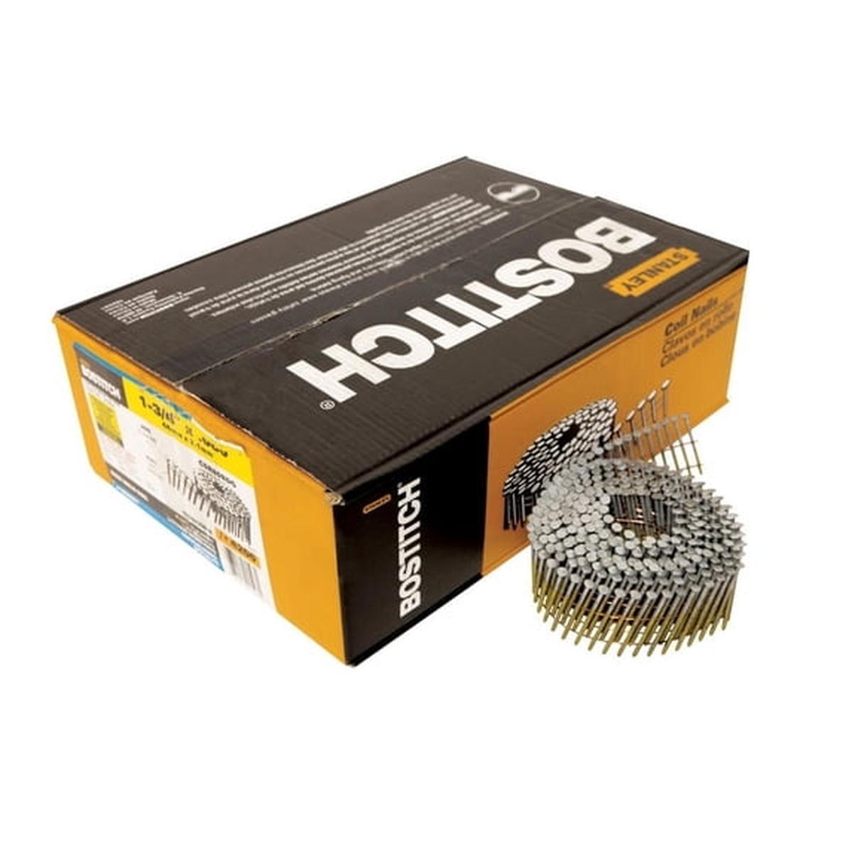 Bostitch C5R80BDG Siding Nail, 1-3/4 in L, 14 Gauge, Steel, Thickcoat, Round Head, Ring Shank