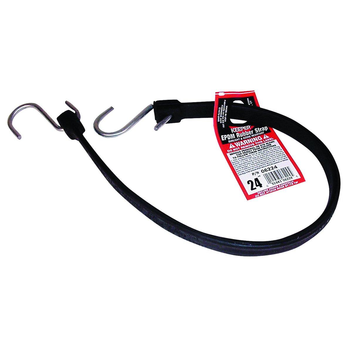 Keeper 06224 24" EPDM Rubber Strap S-Hook End